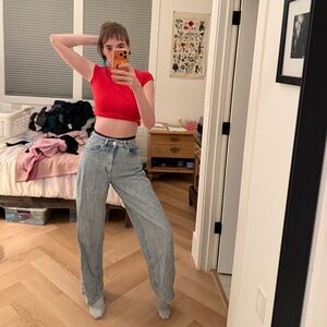 garage baggy jeans size 0